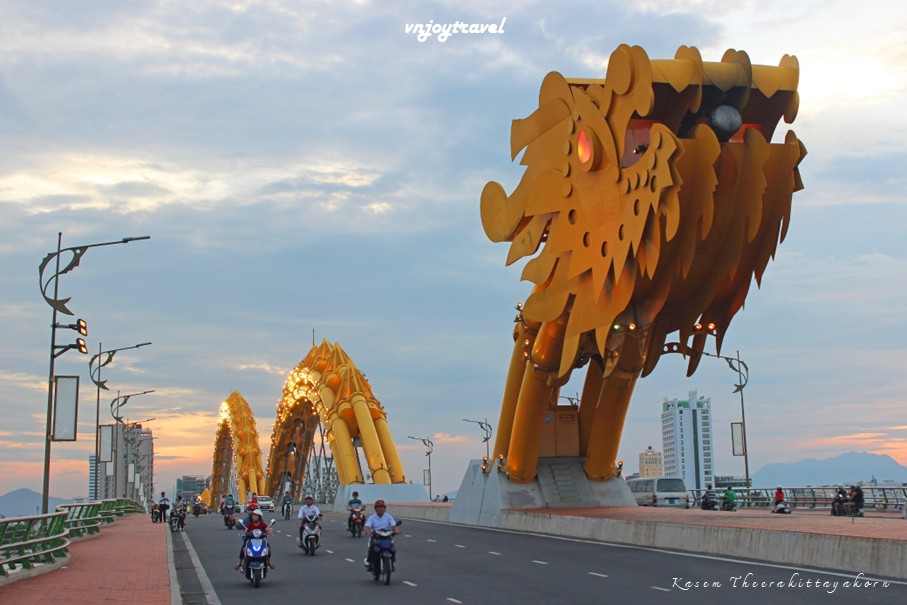 เที่ยวเวียดนาม vnjoytravel vietnam ดานัง  Danang Da Nang สะพานมังกร cau rong dragon bridge