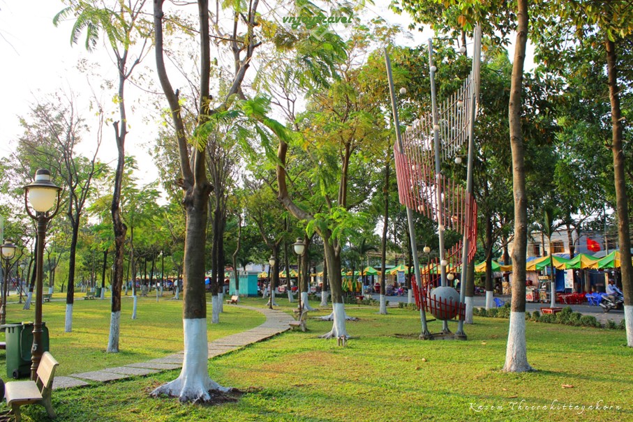 เที่ยวเวียดนาม vnjoytravel vietham ด่งนาย Dongnai Dong Nai สวนสาธารณะเบียนหุ่ง cong vien bien hung