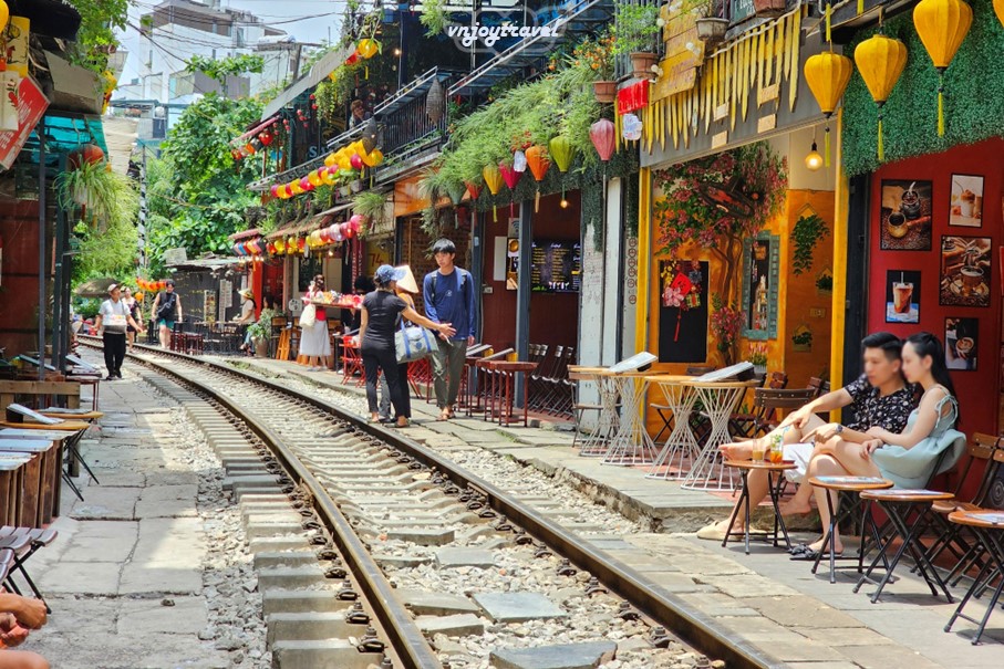 เที่ยวเวียดนาม vnjoytravel vietnam ฮานอย Hanoi ทางรถไฟฮานอย Hanoi Train Street