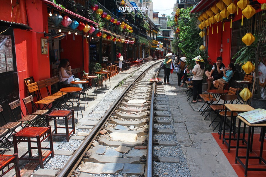 เที่ยวเวียดนาม vnjoytravel vietnam ฮานอย Hanoi ทางรถไฟฮานอย Hanoi Train Street