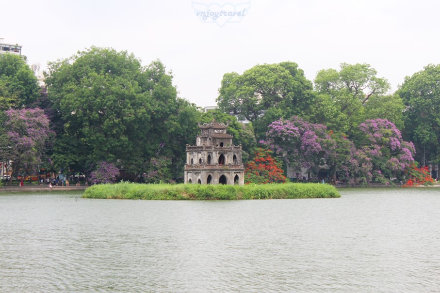 เที่ยวเวียดนาม vnjoytravel vietnam ฮานอย Hanoi ทะเลสาบฮว่านเกี๋ยม คืนดาบ  Hoan Kiem Lake