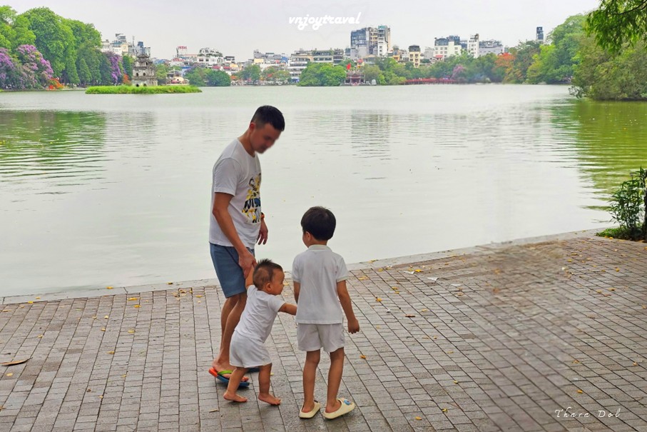 เที่ยวเวียดนาม vnjoytravel vietnam ฮานอย Hanoi ทะเลสาบฮว่านเกี๋ยม คืนดาบ  Hoan Kiem Lake