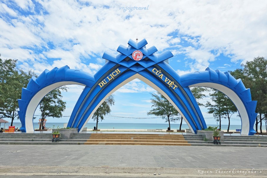 เที่ยวเวียดนาม vnjoytravel vietnam กว๋างจิ Quang Tri หาดเกื่อเวียต bai bien cua viet beach