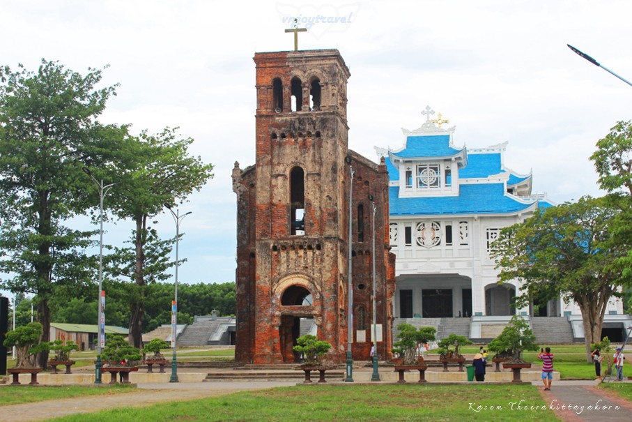 เที่ยวเวียดนาม vnjoytravel vietnam กว๋างจิ Quang Tri โบสถ์ลาวาง nha tho cu duc me la vang church