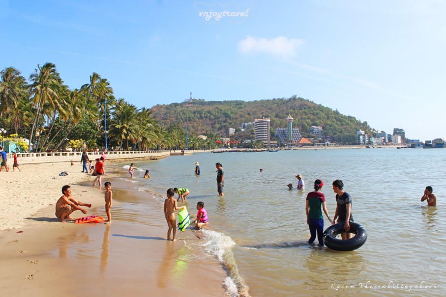 เที่ยวเวียดนาม vnjoytravel vietham บ่าเหรียะ หวุงเต่า baria vungtau vung tau หาดหน้า หาดเจื๊อก bai truoc front beach